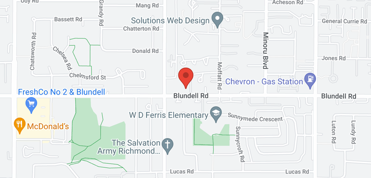 map of 405 7051 BLUNDELL ROAD